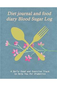 Diet journal and food diary Blood Sugar Log