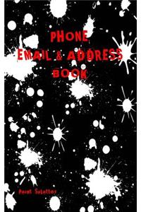 Paint Splatter Address Book