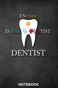 Dental Dentist Notebook Journal: The Perfect Gift Journal Notebook for Dentist, Dentists, Dental Assistant, Dental Technician, Surgeon, Orthodontist, Whether Privately or in Your Practice, This Notebookis for All Your Notes (6x9, 110 Sites, Softcov