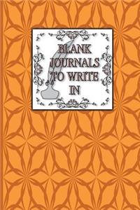 Blank Journals To Write In