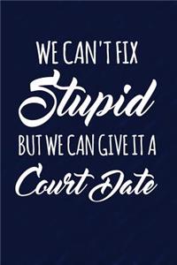 We Can't Fix Stupid But We Can Give It A Court Date