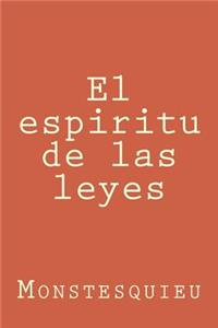 espiritu de las leyes