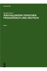 Aquivalenzen Zwischen Franzosisch Und Deutsch