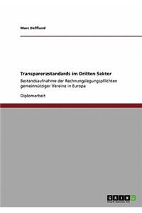 Transparenzstandards im Dritten Sektor