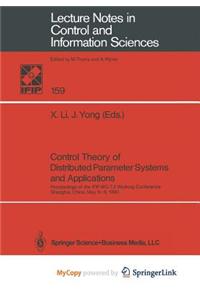 Control Theory of Distributed Parameter Systems and Applications