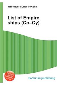 List of Empire Ships (Co-Cy)