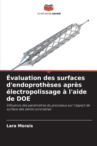 Évaluation des surfaces d'endoprothèses après électropolissage à l'aide de DOE