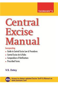 Central Excise Manual