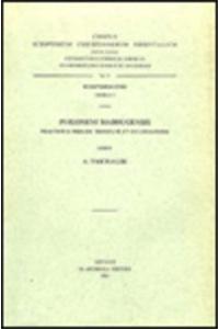 Philoxeni Mabbugensis Tractatus Tres de Trinitate Et Incarnatione. Syr. 9. = Syr. II, 27