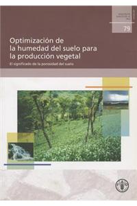 Optimizacion de La Humedad del Suelo Para La Produccion Vegetal