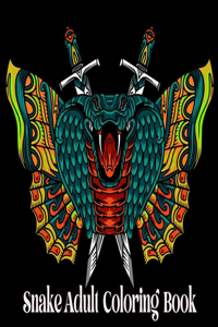 Snake Adult Coloring Book