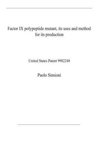 Factor IX polypeptide mutant, its uses and method for its production