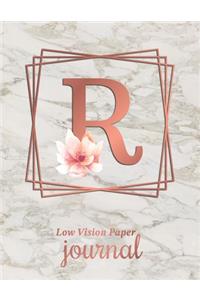 Low Vision Paper Journal