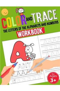 Color And Trace The Letters Of The Alphabets And Numbers