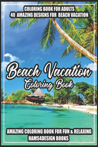 Beach Vacation Coloring Book