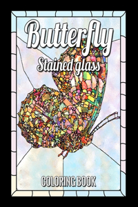 Butterfly Stained Glass Coloring Book