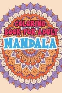 Coloring Book For Adult Mandala