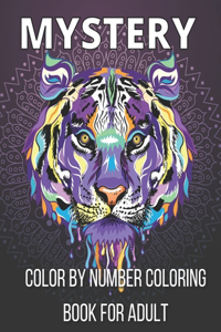 Mystery Color By Number Coloring Book For Adult