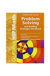Harcourt School Publishers Math: Problem Solving/Reading Strategies Workbook Student Edition Grade 5