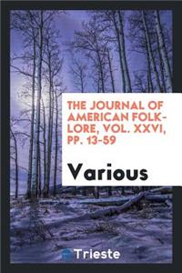 The Journal of American Folk-Lore