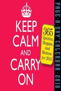 Keep Calm and Carry on Page-A-Day Calendar 2018