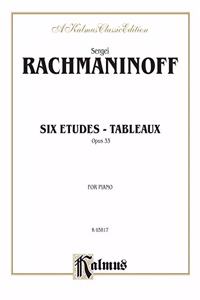 RACHMANINOFF 6 ETUDES TABLEAUX P