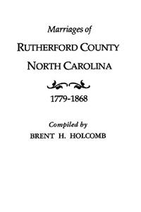 Marriages of Rutherford County, North Carolina, 1779-1868