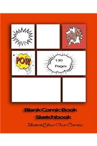 Blank Comic Book Sketchbook