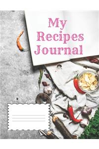 My Recipes Journal