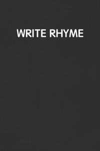 Write Rhyme
