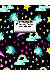 Handwriting Practice Paper Workbook