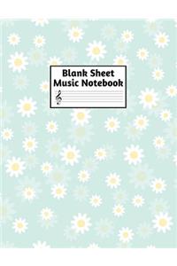 Blank Sheet Music Notebook
