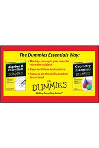 Algebra II & Geometry Essentials for Dummies Bundle