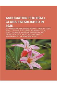 Association Football Clubs Established in 1926