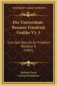 Der Universitats-Bereiser Friedrich Gedike V1-3