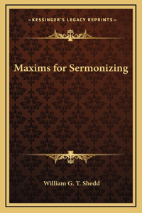 Maxims for Sermonizing