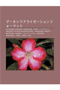 D Tashiriaraiz Shonf Matto: Extensible Markup Language, Soap, Shiriaraizu, Abstract Syntax Notation One, JavaScript Object Notation, Base64