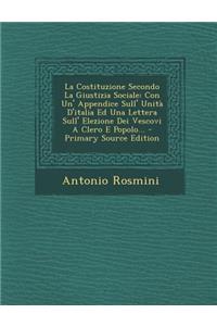 La Costituzione Secondo La Giustizia Sociale