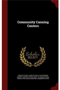 Community Canning Centers
