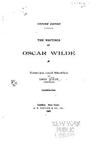 ESSAYS AND STORIES, BY LADY WILDE  SPERA