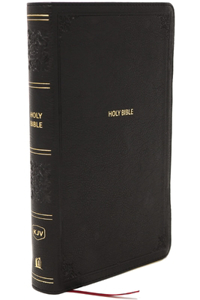 KJV Giant Print End-Of-Verse Reference Bible, Black Leathersoft, Red Letter, Comfort Print