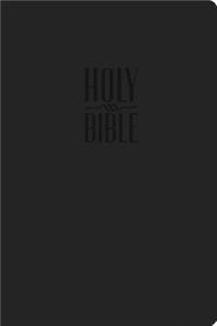 KJV, Reference Bible, Compact, Large Print, Imitation Leather, Black, Red Letter Edition