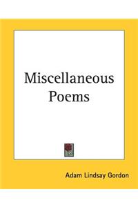 Miscellaneous Poems