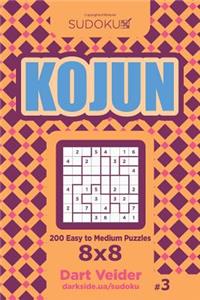 Sudoku Kojun - 200 Easy to Medium Puzzles 8x8 (Volume 3)
