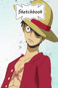Sketchbook Luffy: Blank Paper for Drawing, Doodling or Sketching (Sketchbooks)