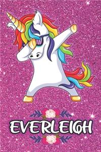 Everleigh - Dabbing Unicorn Notebook