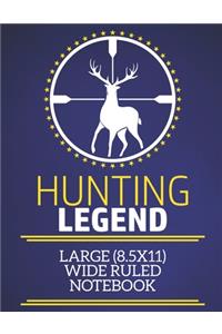 Hunting Legend Large (8.5x11) Wide Ruled Notebook