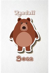Randall Bear A5 Lined Notebook 110 Pages