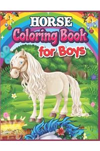 Horse Coloring Book for Boys