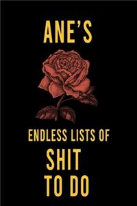 Ane's Endless Lists of Shit to do